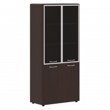 Шкаф комбинированный двери в AL-раме DIONI DHC 85.7 Венге Магия