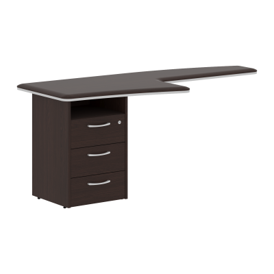 Брифинг-приставка с тумбой DIONI DB 1880.АL Венге Магия