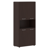 Шкаф с 2-мя комплектами глухих малых дверей DIONI DHC 85.4 Венге Магия