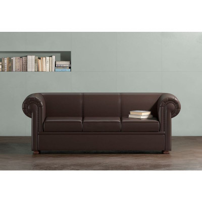 ДИВАН ТРЕХМЕСТНЫЙ CHAIRMAN ЧЕСТЕР ЛАЙТ натуральная кожа Consul