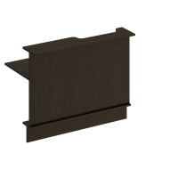 Модуль прямой с вырезом левый ФР 805 ВТ, венге темный