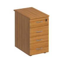 Тумба приставная 4-х ящичная с центральным замком МП ФР 214 ВЗ, цвет вяз светлый