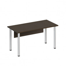 Стол письменный опоры хром МХ с экраном ДСП МХ ФР 1112 ВТ, цвет венге темный
