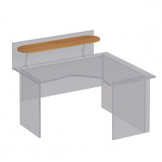 Полка овальная под кронштейны ФР 401 ВЗ серии Формула, цвет вяз светлый