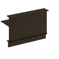 Модуль ресепшн прямой ФР 486 ВТ, венге темный