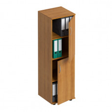 Шкаф для документов узкий МХ ФР 368 ВЗ, цвет вяз светлый