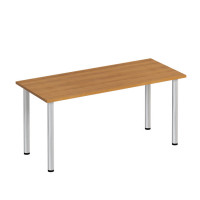 Стол письменный на хромированных опорах МХ ФР 1103 ВЗ, цвет вяз светлый
