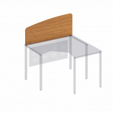 Экран настольный боковой стола эргономичного без кронштейнов МП ФР 425 ВЗ, цвет вяз светлый