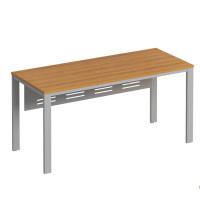 Стол на каркасе МП2 с металлическим экраном МП ФР 193 ВЗ, цвет вяз светлый