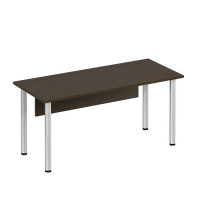 Стол письменный опоры хромированные МХ с экраном ДСП МХ ФР 1113 ВТ, цвет венге темный