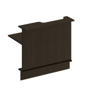 Модуль прямой с вырезом левый ФР 803 ВТ, венге темный