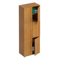 Шкаф для документов 6-дверный МХ ФР 377-1 ВЗ, цвет вяз светлый