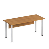 Стол письменный опоры хромированные МХ с экраном ДСП МХ ФР 1113 ВЗ, цвет вяз светлый