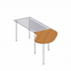 Брифинг-приставка без опоры МХ ФР 474 ВЗ, цвет вяз светлый