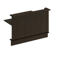 Модуль прямой с вырезом левый ФР 807 ВТ, венге темный