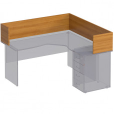 Настольная перегородка-угол ФР 424 ВЗ серии Формула, цвет вяз светлый