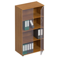 Шкаф для документов со стеклом МХ ФР 366 ВЗ, цвет вяз светлый