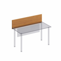 Экран настольный без кронштейнов МХ ФР 413 ВЗ, цвет вяз светлый