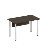Стол письменный на хромированных опорах МХ с экраном ДСП МХ ФР 1111 ВТ, цвет венге темный