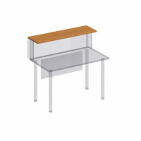 Полка настольная МХ ФР 407 ВЗ, цвет вяз светлый