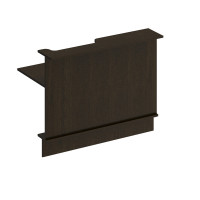 Модуль прямой с вырезом правый ФР 806 ВТ, венге темный