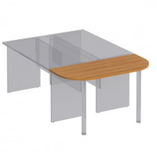 Брифинг-приставка без опор ФР 432 ВЗ серии Формула, цвет вяз светлый