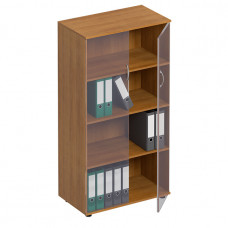 Шкаф для документов со стеклом МП ФР 366 ВЗ, цвет вяз светлый