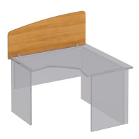 Экран боковой стола эргономичного без кронштейнов ФР 425 ВЗ серии Формула, цвет вяз светлый