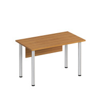 Стол письменный на хромированных опорах МХ с экраном ДСП МХ ФР 1111 ВЗ, цвет вяз светлый