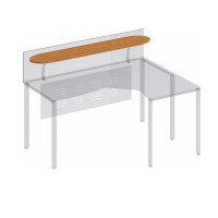 Полка овальная под кронштейны МП ФР 403 ВЗ, цвет вяз светлый