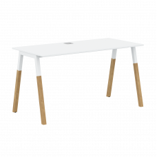 Стол прямой FST 1367 Белый/Белый Бук