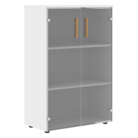 Шкаф со стеклянными дверьми FMC 80.2 Белый