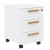Тумба мобильная FMC-3D.A Белый/Белый Бук