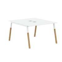 Двухместная рабочая станция FWST 1113 Белый/Белый Бук