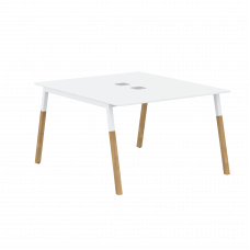 Двухместная рабочая станция FWST 1113 Белый/Белый Бук