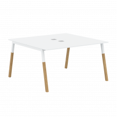 Двухместная рабочая станция FWST 1313 Белый/Белый Бук