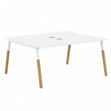 Двухместная рабочая станция FWST 1513 Белый/Белый Бук