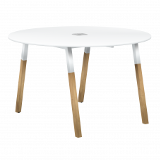 Стол для переговоров FRST 1250 Белый/Белый Бук