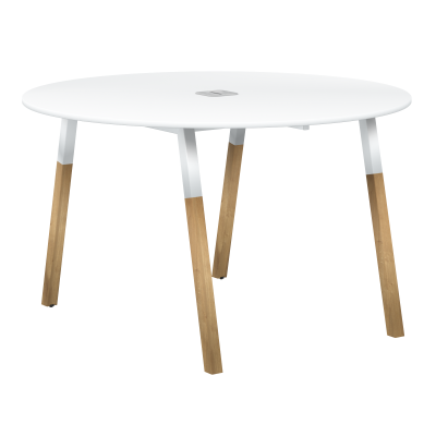 Стол для переговоров FRST 1250 Белый/Белый Бук