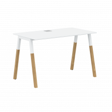 Стол прямой FST 1167 Белый/Белый Бук