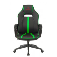 Кресло игровое Zombie A3 черный/зеленый искусственная кожа крестовина пластик