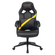 Кресло игровое Zombie DRIVER черный/желтый искусственная кожа с подголов. крестовина пластик