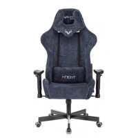 Кресло игровое Zombie VIKING KNIGHT Fabric синий Light-27 с подголов. крестовина металл