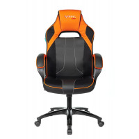 Кресло игровое Zombie VIKING 2 AERO черный/оранжевый искусст.кожа/ткань крестовина пластик