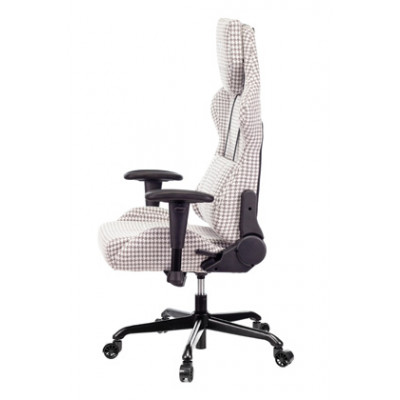 Кресло игровое Zombie VIKING LOFT серый Morris-1 гусин.лапка с подголов. крестовина металл