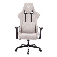 Кресло игровое Zombie VIKING LOFT серый Loft ромбик с подголов. крестовина металл