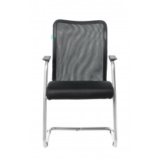 Кресло Бюрократ CH-599AV черный TW-01 сиденье черный TW-11 сетка/ткань полозья металл металлик