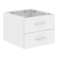 Тумба подвесная с 2 ящ СРС-2V.1, цвет Белый