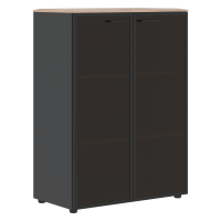 Шкаф комбинированный с дверьми в металлической рамке JAY JMC 85.7