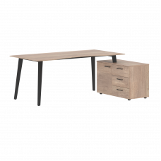 Стол руководителя с тумбой JAY JCT 1813 Правый